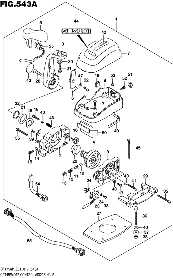 Opt:remote control assy single