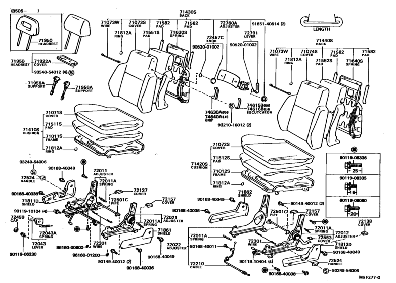 Front Seat & Seat Track