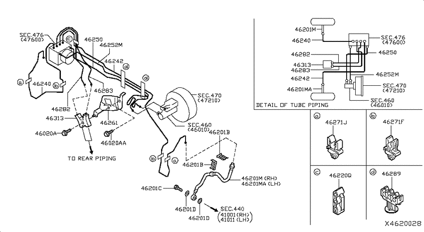 Brake piping & control