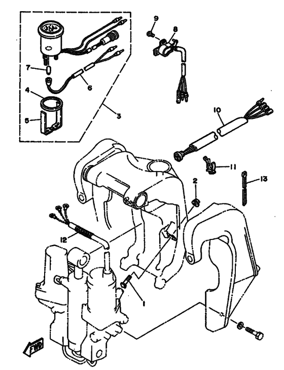 Power trim & tilt assy