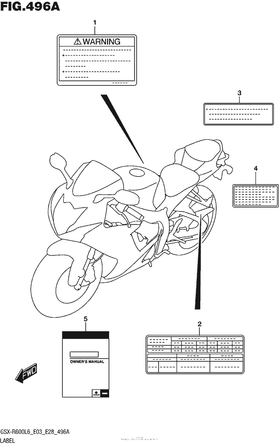 Label (Gsx-R600L6 E03)