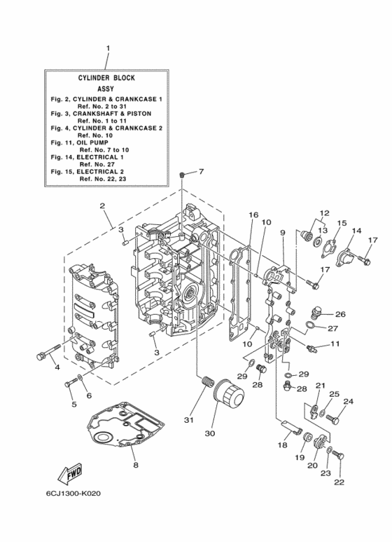 Cylinder & crankcase 1