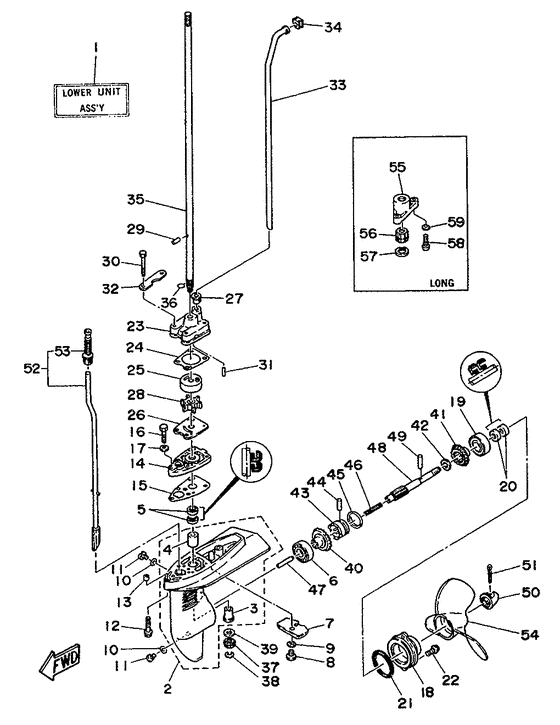 Lower casing drive 1