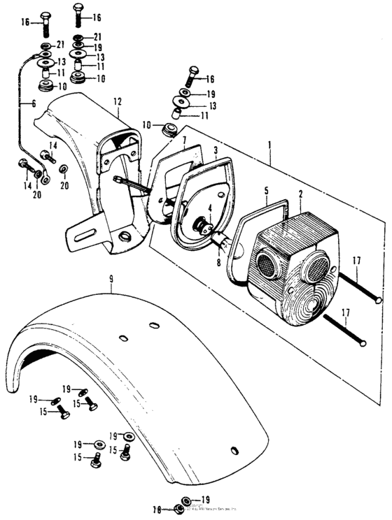 Taillight + rear fender