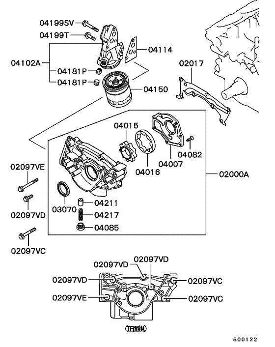 Oil pump & oil filter