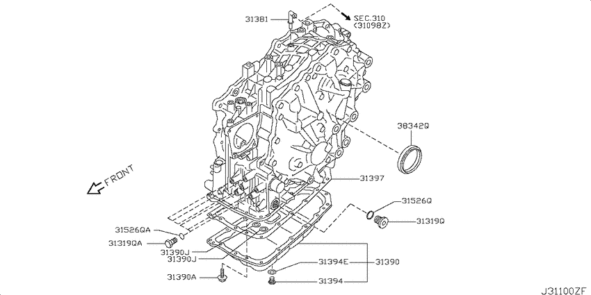 Torque converter,housing & case