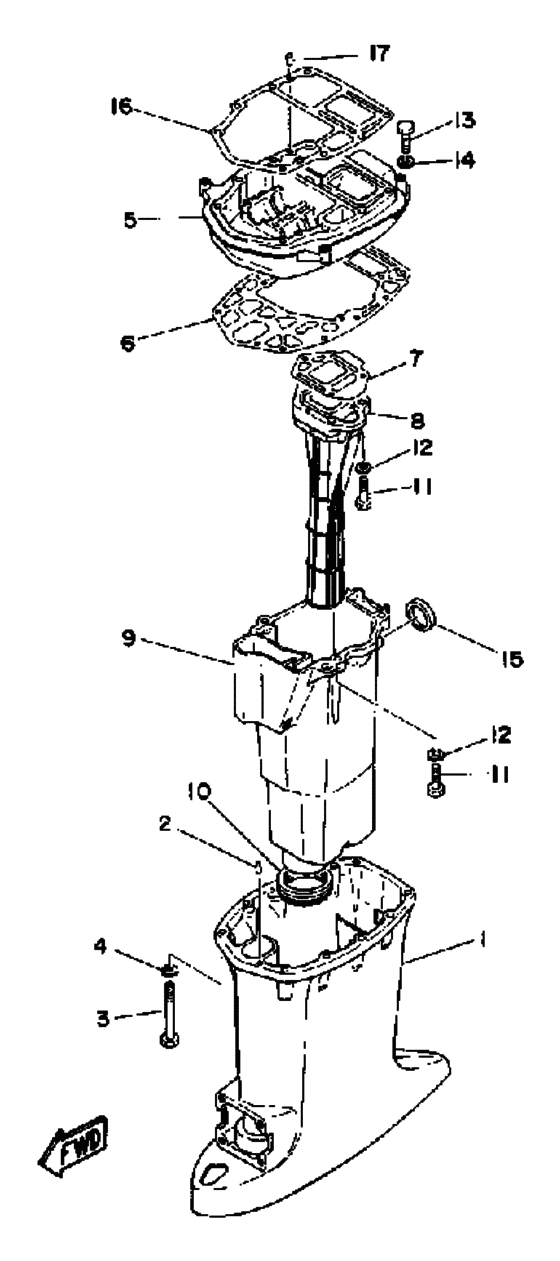 Upper casing