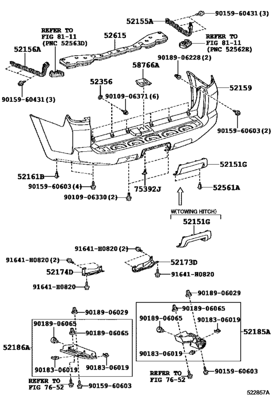 Rear Bumper & Bumper Stay