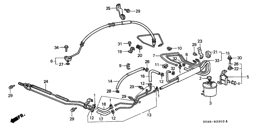 Power steering lines