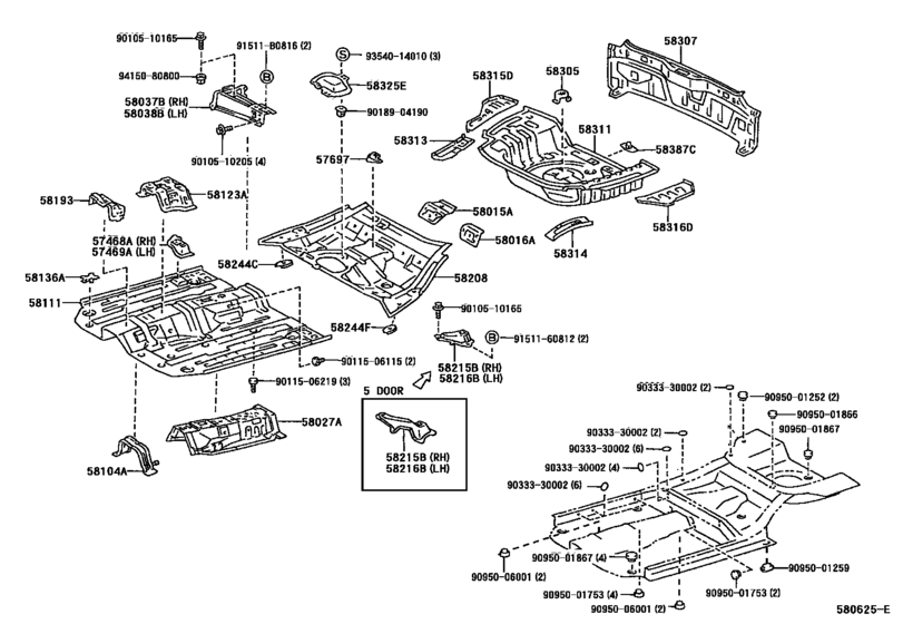 Floor Pan & Lower Back Panel