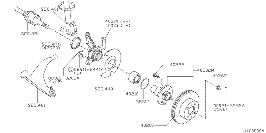 Front axle