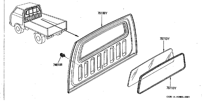 Back panel & window
