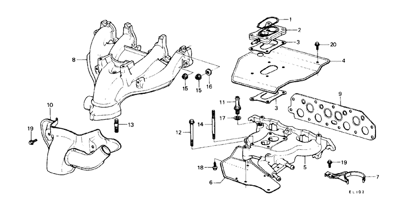 Carburetor insulator/ intake manifold