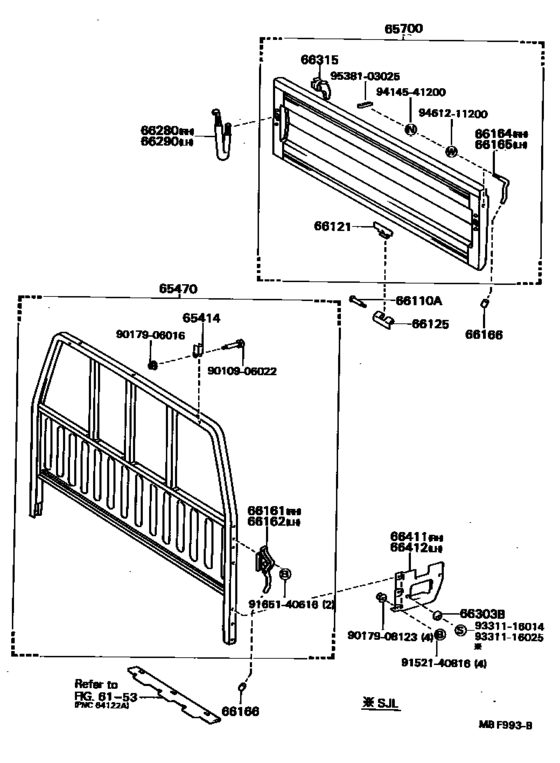 Rear Body Guard Frame & Tail Gate