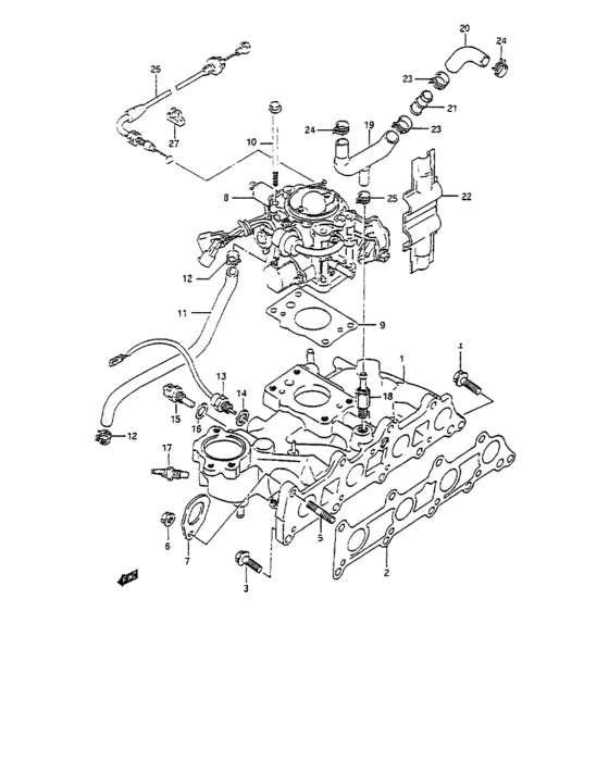 Intake manifold and throttle body 2nd design