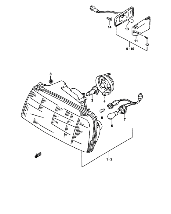 Front lamp