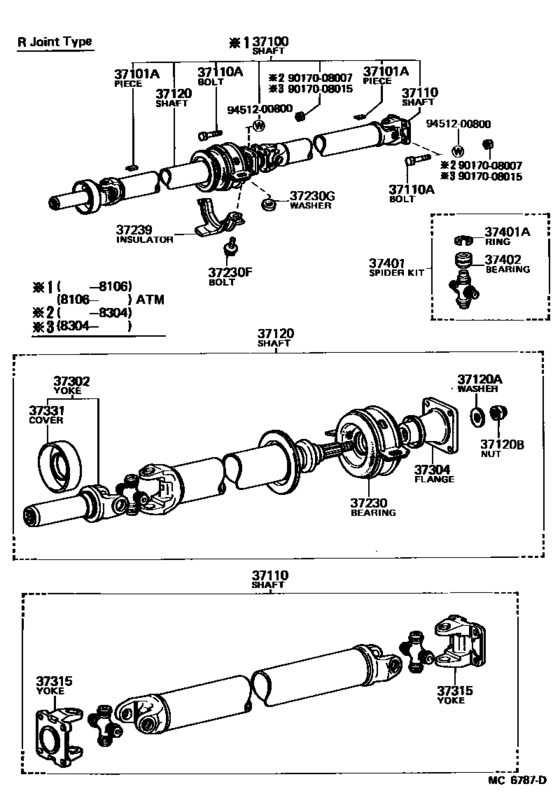 Propeller Shaft & Universal Joint