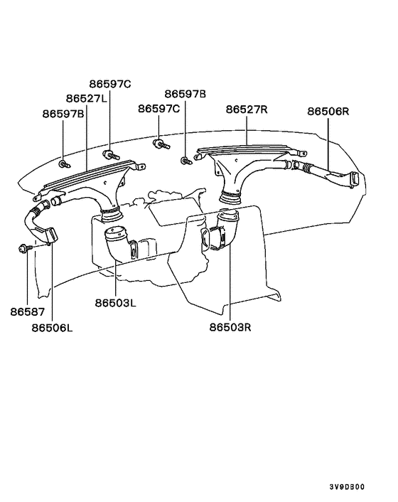 Defroster nozzle & duct