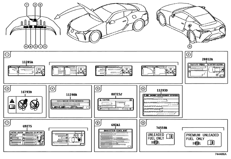 Caution Plate (Exterior & Interior)