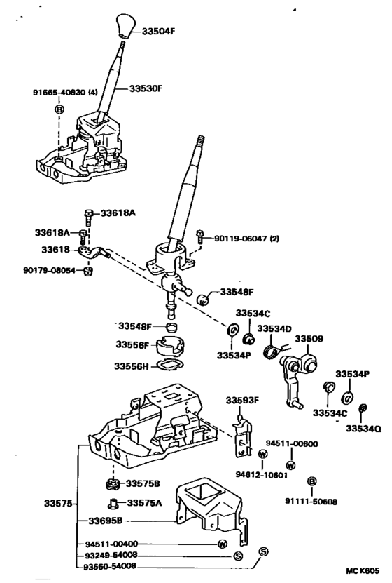 Shift Lever & Retainer