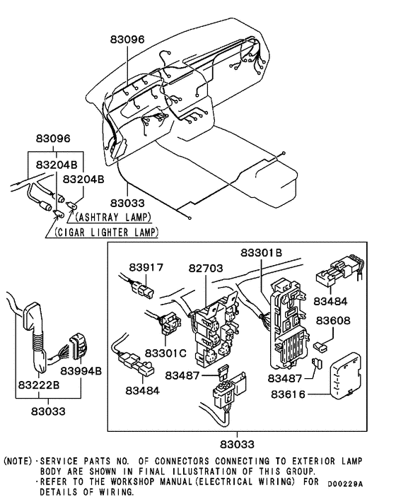 Wiring & attaching parts