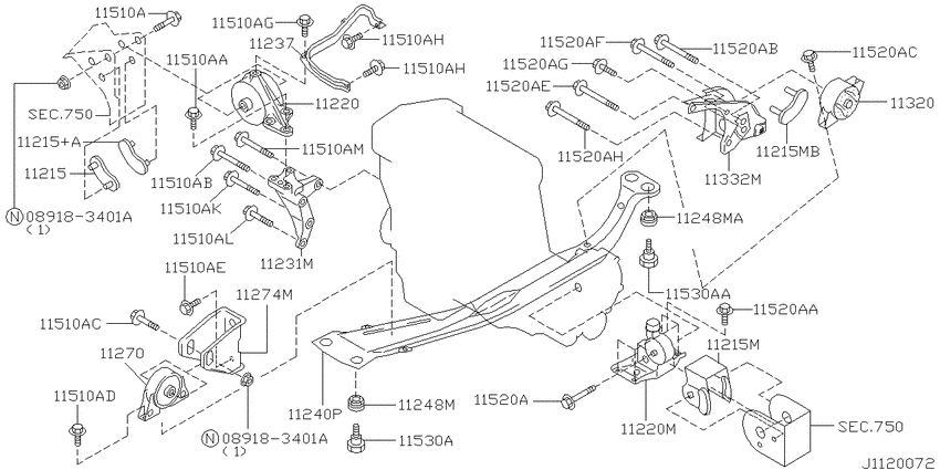 Engine & transmission   mounting