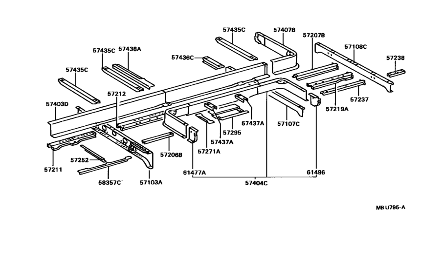 Rear Floor Panel & Rear Floor Member