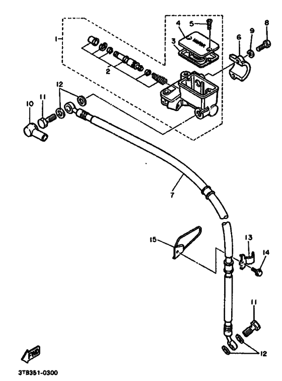 Front master cylinder