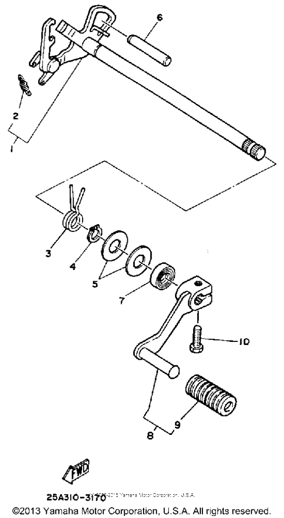 Shift shaft