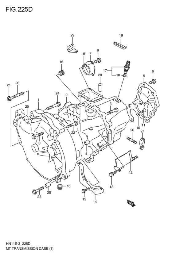 mt - transmission case