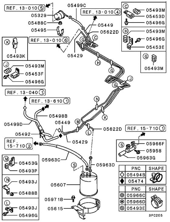 Fuel line & vapor gas control