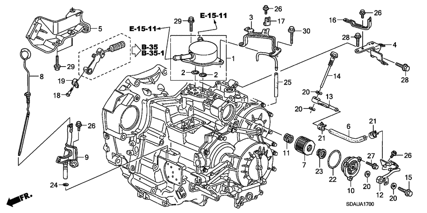 Oil level gauge/ atf pipe