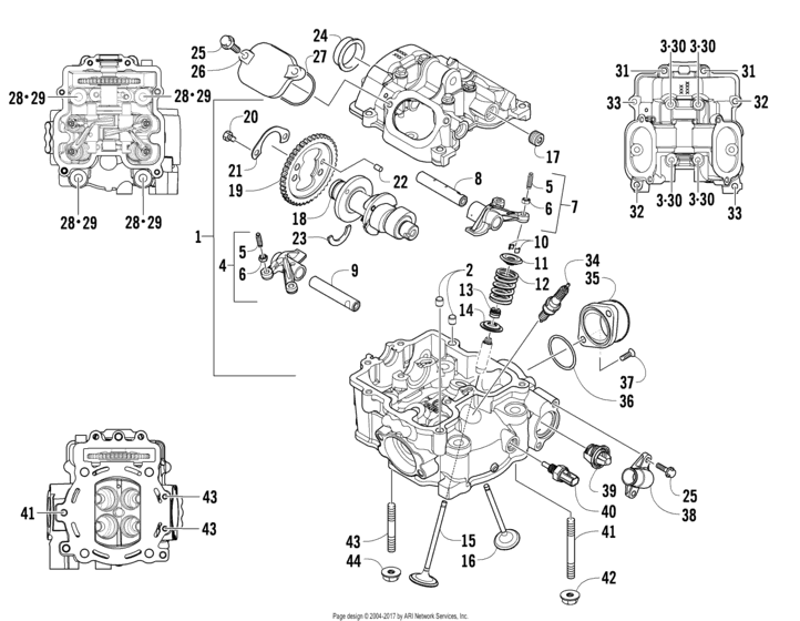 Cylinder Head And Camshaft/valve Assembly