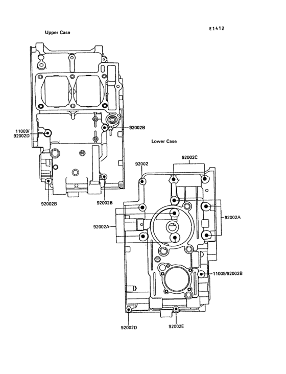 Crankcase bolt pattern