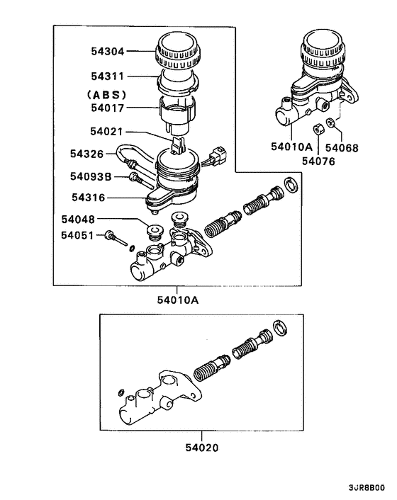 Brake master cylinder