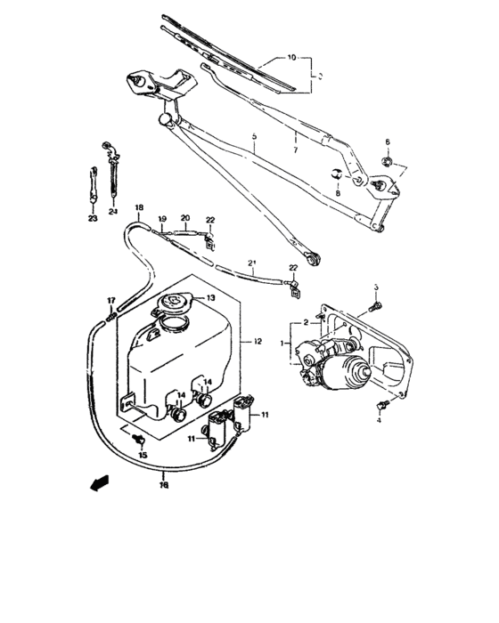 A fr windshield wiper