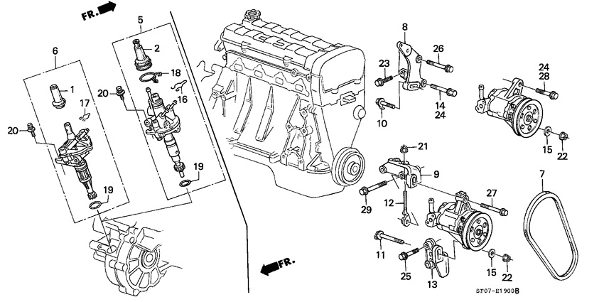 P.s. pump/speed sensor