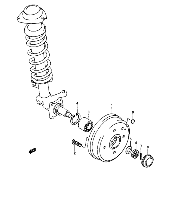 Front axle