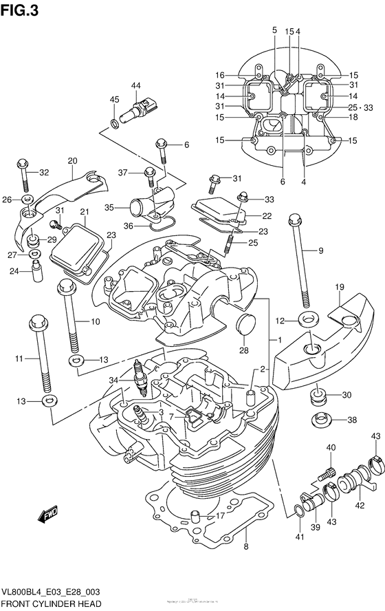 Front Cylinder Head (Vl800Bl4 E28)