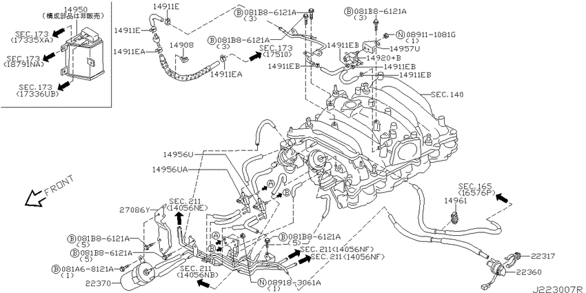 Vacuum piping