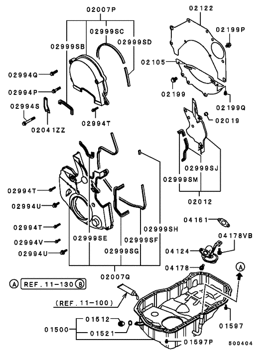 Cover,rear plate & oil pan