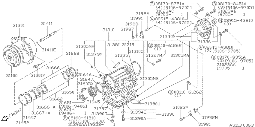 Torque converter,housing & case