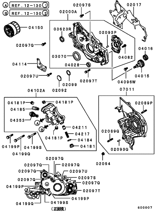 Oil pump & oil filter