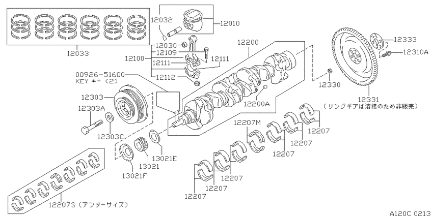 Piston,crankshaft & flywheel