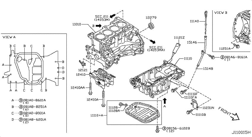 Cylinder block & oil pan