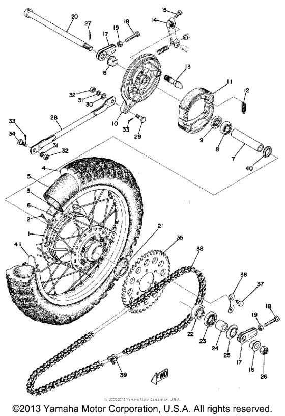Rear wheel