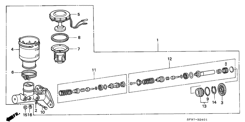 Brake master cylinder