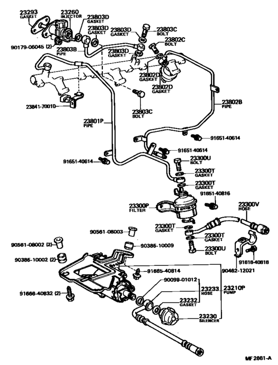 Fuel Injection System for 1981 - 1982 Toyota SOARER GZ10 | Japan sales ...