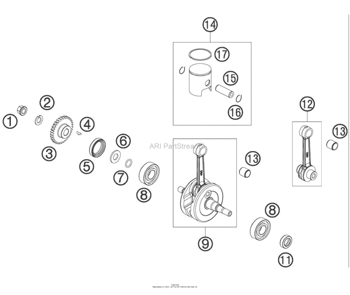 Crankshaft, Piston