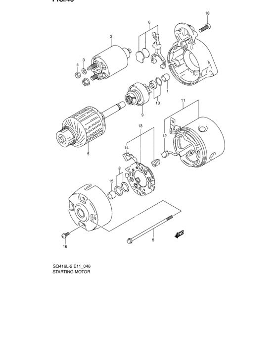 Starting motor